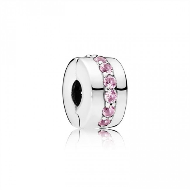 Pandora Pink Shining Path Clip 791972PCZ Jewelry