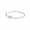 Pandora Moments Silver Bangle-Logo Heart Clasp 596268 Jewelry