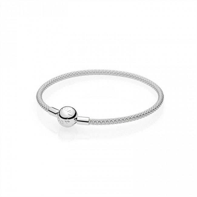 Pandora Sterling Silver Mesh Bracelet 596543 Jewelry