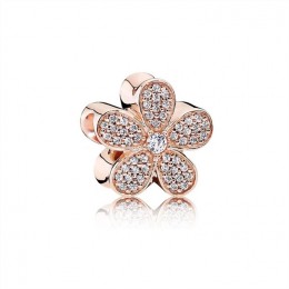 Pandora Dazzling Daisy Charm-Rose & Clear Jewelry 781480CZ