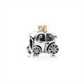 Pandora Fairytale Carriage Silver & Gold Charm-PANDORA 790598P Jewelry