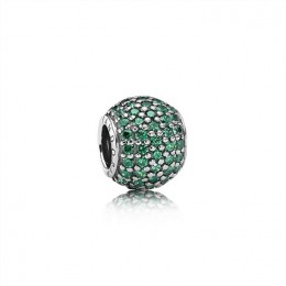 Pandora Pave Lights Charm-Dark Green Jewelry 791051CZN