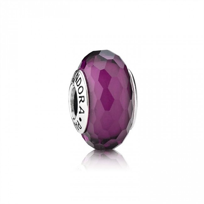 Pandora Purple Faceted Murano Charm 791071 Jewelry