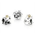 Pandora Frog Prince Silver & Gold Charm-791118 Jewelry