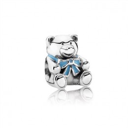 Pandora Its A Boy Teddy Bear Charm-Blue Enamel 791124EN41 Jewelry