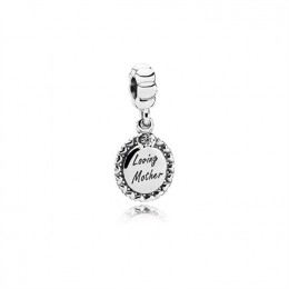 Pandora Loving Mother Dangle Charm-Clear Jewelry 791127CZ