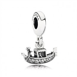 Pandora Gondola Dangle Charm-Clear Jewelry 791143CZ