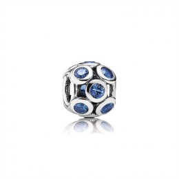 Pandora Bedazzled Blue Openwork Silver Charm-791153NSB Jewelry