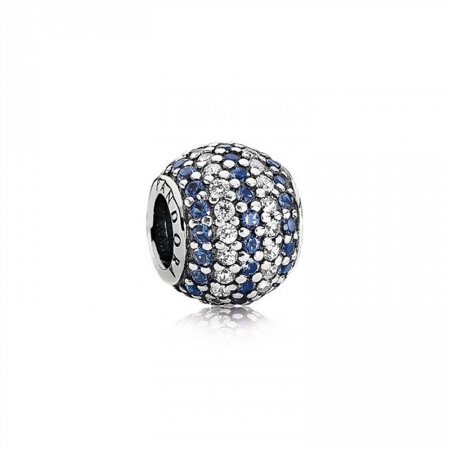 Pandora Nautical Pave Lights-Blue Crystal & Clear Jewelry 791172NCB