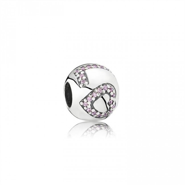Pandora Surrounded By Love Charm-Pink Jewelry 791196PCZ