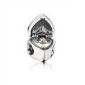 Pandora Gift Form the Heart Ringbox Silver & Gold Charm 791247CZ