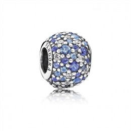 Pandora Sky Mosaic Pave Charm-Mixed Blue Crystals & Clear Jewelry 791261NSBMX