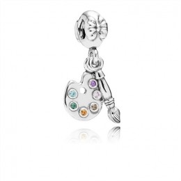 Pandora Artists Palette Dangle Charm-Multi-Colored Jewelry 791268CZMX