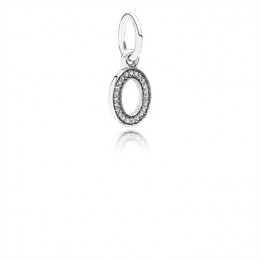 Pandora Letter O Dangle Charm-Clear Jewelry 791327CZ