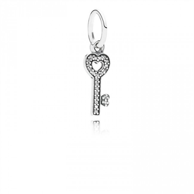 Pandora Symbol Of Trust Dangle Charm-Clear Jewelry 791353CZ