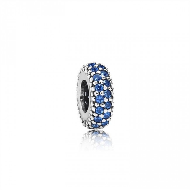 Pandora Inspiration Within Spacer-Blue Crystal 791359NCB