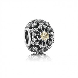 Pandora Inner Radiance-Golden-Colored & Clear Jewelry 791370CCZ