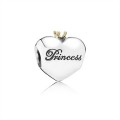 Pandora Princess Heart Charm-Pink Jewelry 791375PCZ