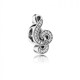 Pandora Sweet Music Treble Clef-Clear Jewelry 791381CZ