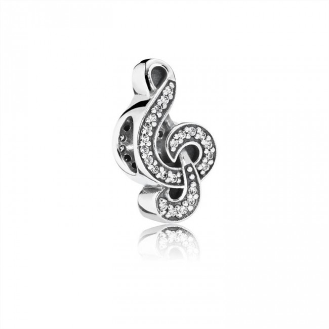 Pandora Sweet Music Treble Clef-Clear Jewelry 791381CZ