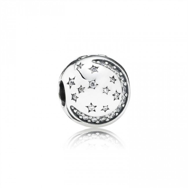 Pandora Twinkling Night Clip-Clear Jewelry 791386CZ