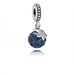 Pandora Light of the Moon Blue Zirconia Hanging Charm-791392NBC Jewelry