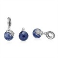 Pandora Light of the Moon Blue Zirconia Hanging Charm-791392NBC Jewelry