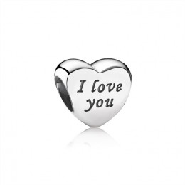 Pandora Words Of Love Engraved Heart Charm 791422 Jewelry