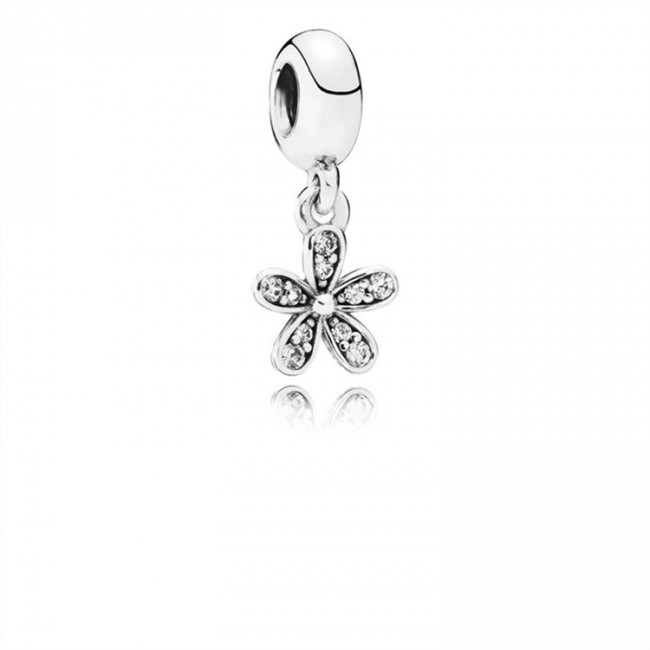 Pandora Dazzling Daisy Dangle Charm-Clear Jewelry 791491CZ