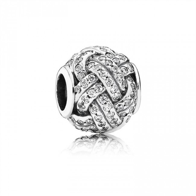 Pandora Sparkling Love Knot Charm 791537CZ Jewelry