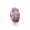 Pandora Purple Effervescence Charm-Murano Glass & Clear Jewelry 791616CZ