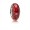 Pandora Red Effervescence Charm-Murano Glass & Clear Jewelry 791631CZ
