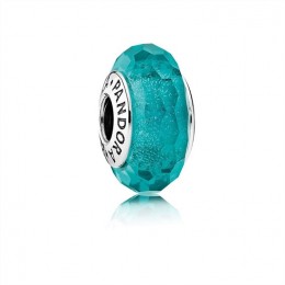 Pandora Teal Shimmer Charm-Murano Glass 791655 Jewelry