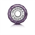 Pandora Dark Purple Shimmer Charm-Murano Glass 791663 Jewelry