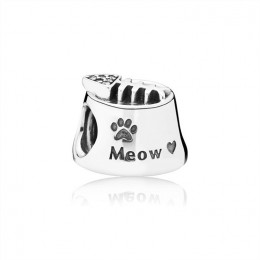 Pandora Jewelry Cat bowl Charm 791716CZ Jewelry