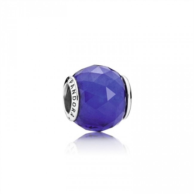 Pandora Geometric Facets Charm-Royal Blue Crystal 791722NCB Jewelry