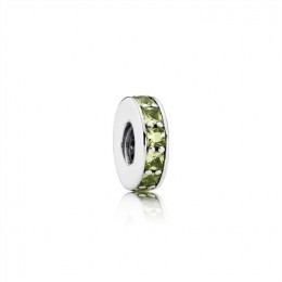 Pandora Eternity Spacer-Olive Green Crystal 791724NLG Jewelry
