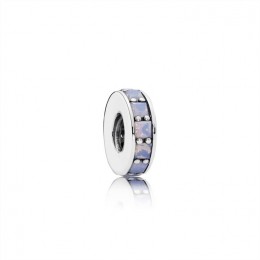 Pandora Eternity Spacer-Opalescent White Crystal 791724NOW Jewelry
