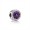 Pandora Radiant Hearts Charm-Royal-Purple Crystal & Clear Jewelry 791725NRP