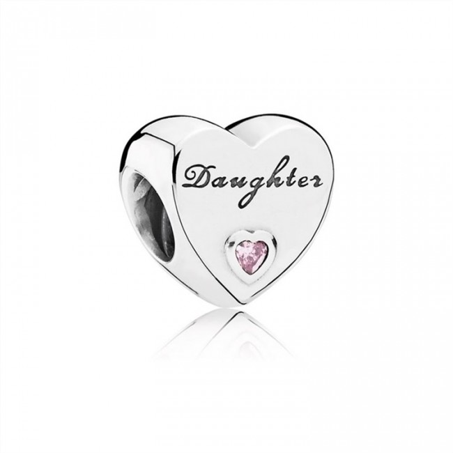 Pandora Daughters Love Charm-Pink Jewelry 791726PCZ