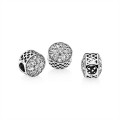 Pandora Abstract silver charm with clear cubic zirconia 791762CZ Jewelry