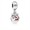 Pandora Christmas Ornament Silver Dangle With Translucent Classic Red Enamel