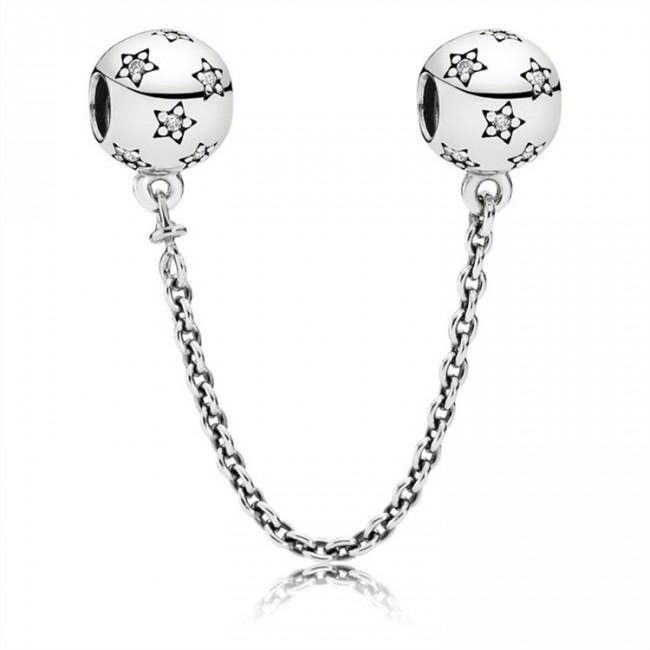 Pandora Star silver safety chain 791782CZ Jewelry