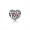 Pandora January Signature Heart Charm-Garnet 791784GR Jewelry
