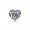 Pandora December Signature Heart Charm-London Blue Crystal 791784NLB Jewelry
