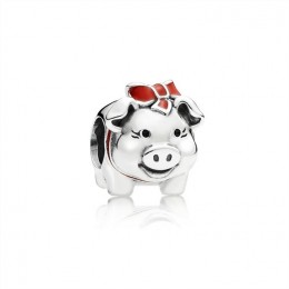 Pandora Piggy Bank Charm 791809ENMX Jewelry