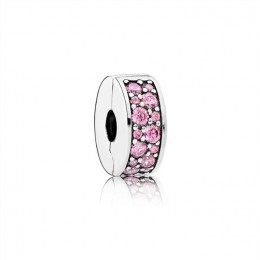 Pandora Pink Shining Elegance Spacer Clip 791817PCZ Jewelry