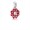 Pandora Oriental Bloom Dangle Charm-Red Enamel & Clear Jewelry 791829CZ