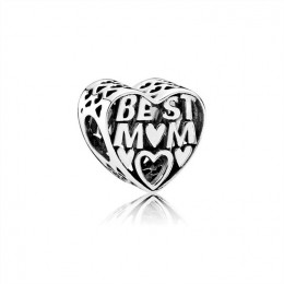 Pandora Best Mother Openwork Heart Charm 791882 Jewelry