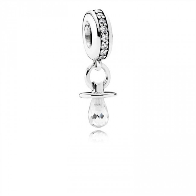 Pandora Shimmering Pacifier Hanging Charm 791890CZ Jewelry